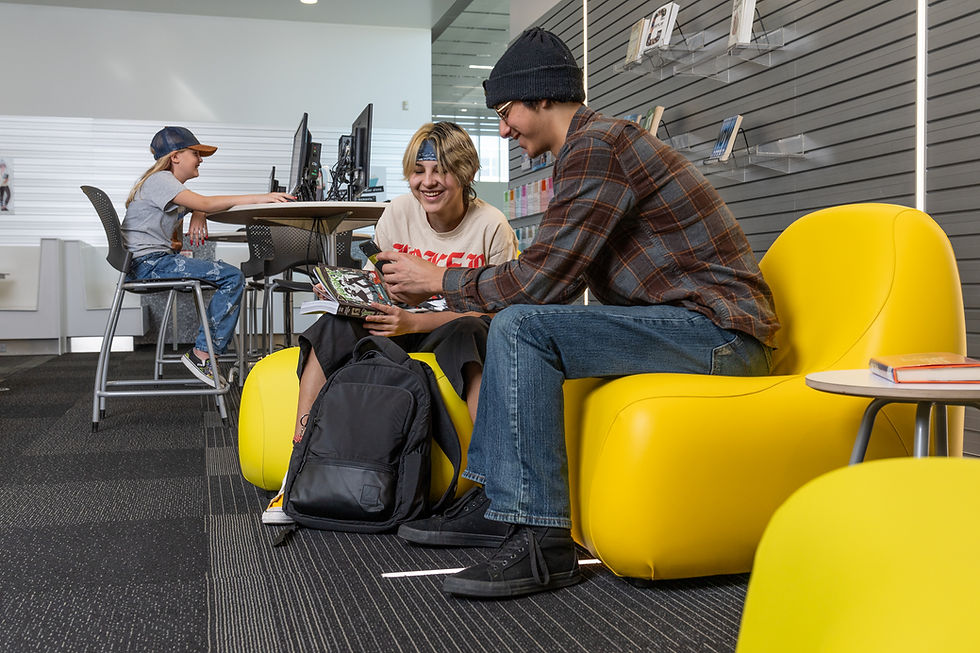 teens with technology at the Weber County Library