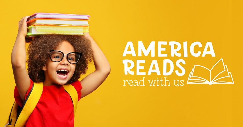 America reads read with us, child with books